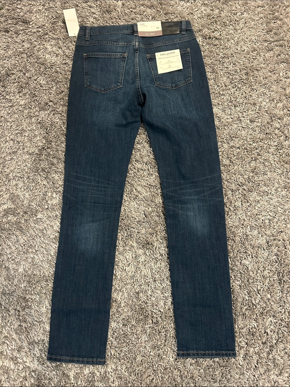 DL1961 Kids Dark Blue Slim Straight Jeans